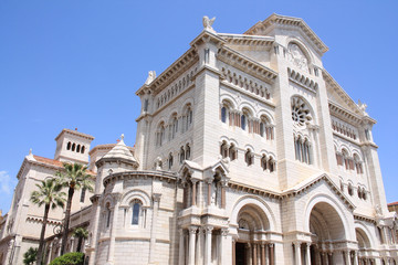 Fototapeta na wymiar The Cathedral of Our Lady Immaculate in Monaco