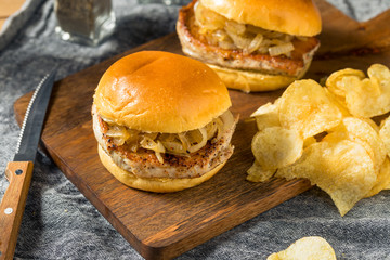 Homemade Chicago Pork Chop Sandwich