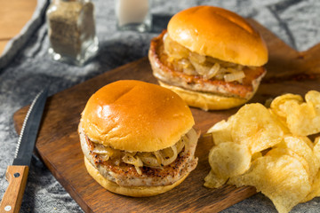 Homemade Chicago Pork Chop Sandwich