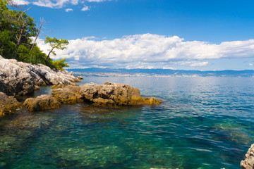 Obraz premium Wild beach of the Adriatic sea in Croatia