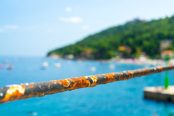 Beach of the Adriatic sea in Croatia