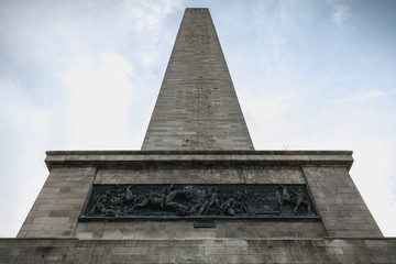 Fototapeta na wymiar Wellington Testimonial obelisk in the Phoenix Park of Dublin, Ireland