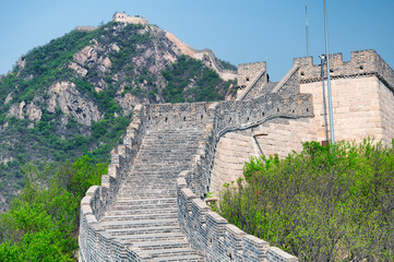 Fototapeta na wymiar great wall of china beijing China blue sky