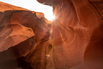 Canyon in the Navajo territory called Upper Antelope in the town of Page, Arizona. United States