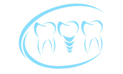 Fototapeta premium Dentist Logo, Zahnmedizin, Zahnheilkunde