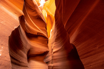 Obraz na płótnie Canvas The great beauty of the Upper Antelope canyon in the town of Page, Arizona. United States