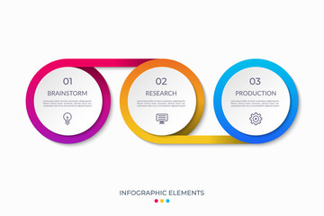 Timeline infographics with 3 options. Can be used for web, diagram, chart, info graph, business process