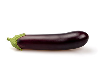 Eggplant purple. Nightshade. On a white background