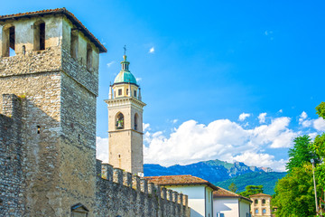 Fototapeta na wymiar Rovereto town in Trentino, Italy