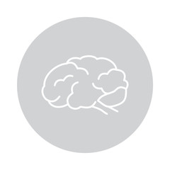 Vrctor brain icon in circle