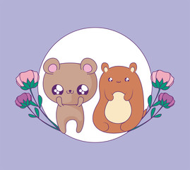 cute bears baby animals kawaii style