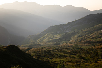 Area from Gourette and the Aubisque at summer., Pyrenees, France.