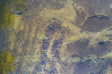 A river that is drying up due to the severe drought in New South Wales, Australia