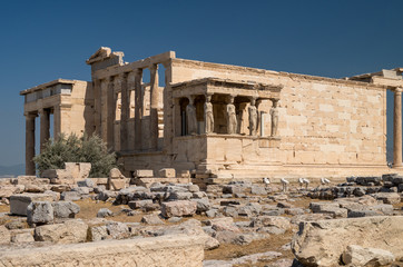 Antiche rovine dell'Eretteo, Acropoli, Atene