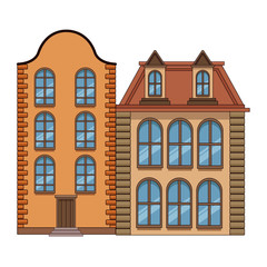 Obraz premium Urban buildings and city architecture