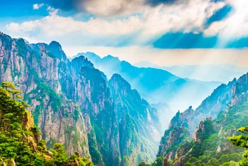 Photo sur Plexiglas Monts Huang Xihai Great Canyon (West Sea Grand Canyon) of Huangshan (Yellow Mountains). Located in Huangshan, Anhui, China.