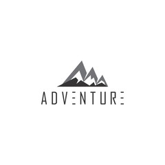 M letter Mount Adventure logo design vector