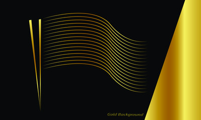 gold geometric background, wallpaper. illustration- vector