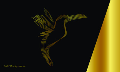 gold geometric background, wallpaper. illustration- vector