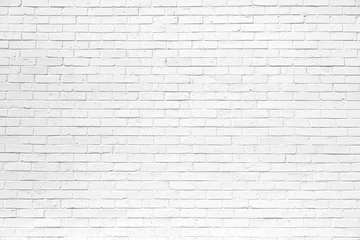 Papier Peint photo Lavable Mur de briques white brick wall may used as background