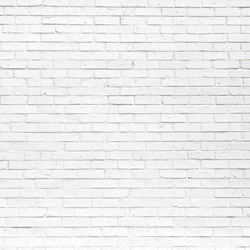 Fototapeta white brick wall may used as background