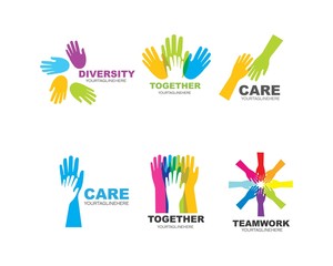 Hand Care Logo Template vector icon