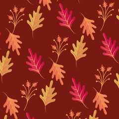 Autumn leaves season pattern background