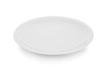 plate on white background.