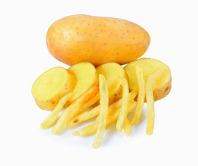 potato isolated on white background