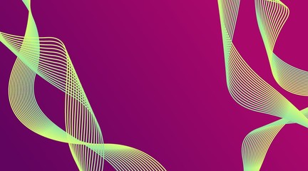 Dynamic Gradient Wave Lines Background For Promotion Product