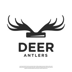 vector logo of abstract deer antlers