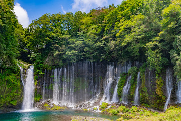 Fototapeta na wymiar 静岡県富士宮市　白糸の滝