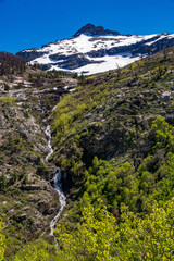Seasonal Waterfall From the Melting Snow of the Ruby Mountains