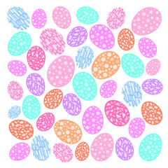 easter egg design and Annual festival on white background illustration vector