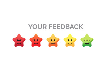 your feedback five stars emoji