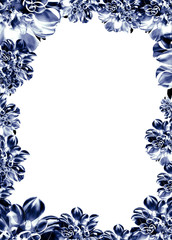 花のグラフィックスフレーム