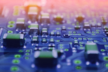 electronic circuit board with processor