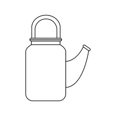 traditional chinese teapot isolated icon