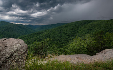 Fototapeta na wymiar Scenic Blue Ridge Mountain Overlook View