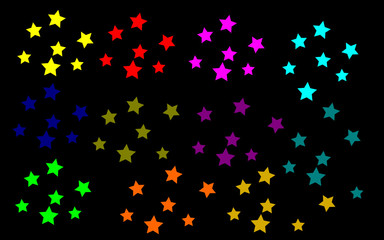 abstract black background with stars