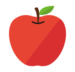Apple vector color icon illustration