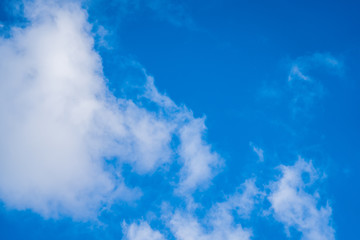 Blue Sky and clouds background; nature background