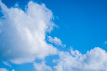 Blue Sky and clouds background; nature background