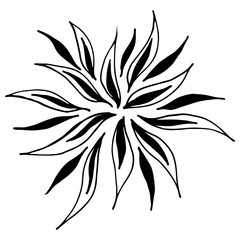 Outline microbe vector icon. Isolated black simple line element illustration from a medical concept. Editable vector stroke microbe. Virus icon. Hand drawn illustration. Virus, bacteria.