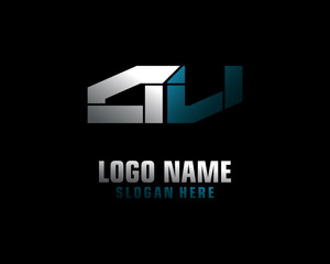 AV Initial letter logo template vector