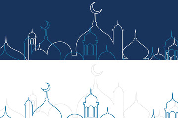 islamic background blue color