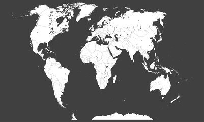 World map vector template, worldwide info graphic