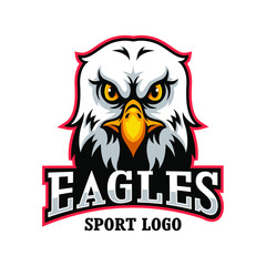 Angry Eagles Mascot, Vector Logo Illustration