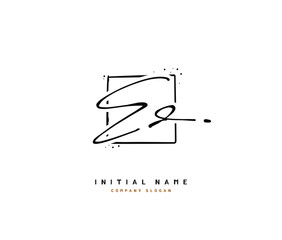 E D ED Beauty vector initial logo, handwriting logo of initial signature, wedding, fashion, jewerly, boutique, floral and botanical with creative template for any company or business.