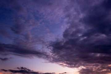 dramatic sky with clouds